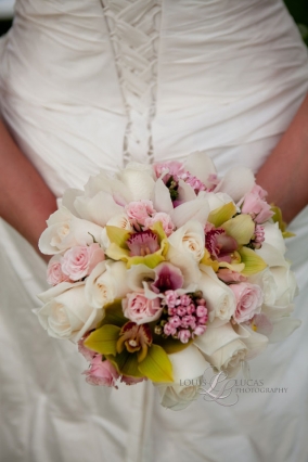 image of the brides bouquet at the Westin Resort, on St. John Virgin Islands