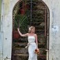 Bride-at-gate-down-town,-St.-Thomas