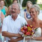 image of father giving away his daughter on her wedding day on St. John usvi