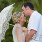 image of groom kissing his bride in the US virgin Islands