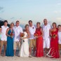 image of the wedding party on the beach at the Westin Resort on St. John
