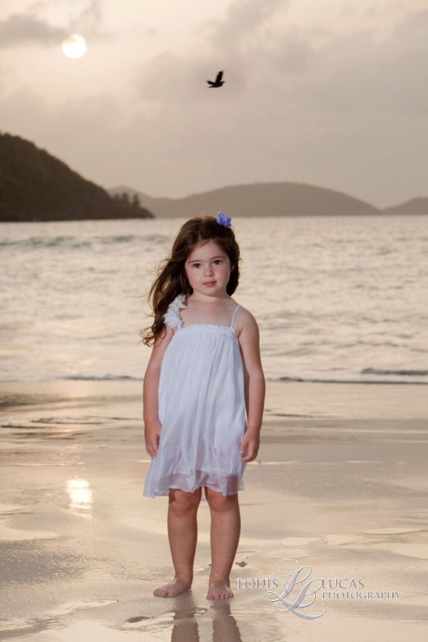 Little Girl on Cinnamon Bay, St. John Virgin Islands