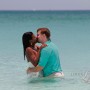 image of wedding couple in the water at Cinnamon bay St. John, VI